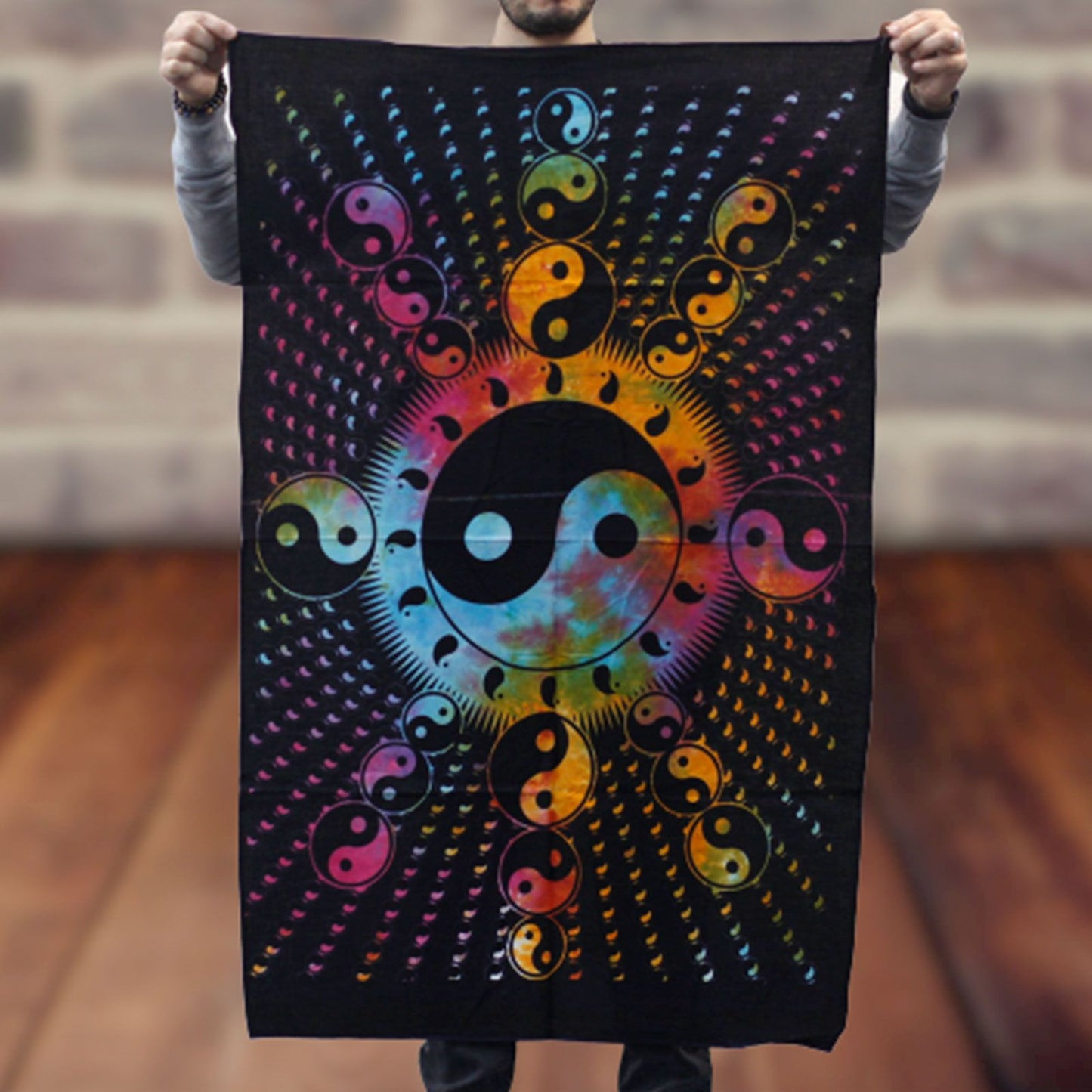 Arte mural de algodón - Yin Yang