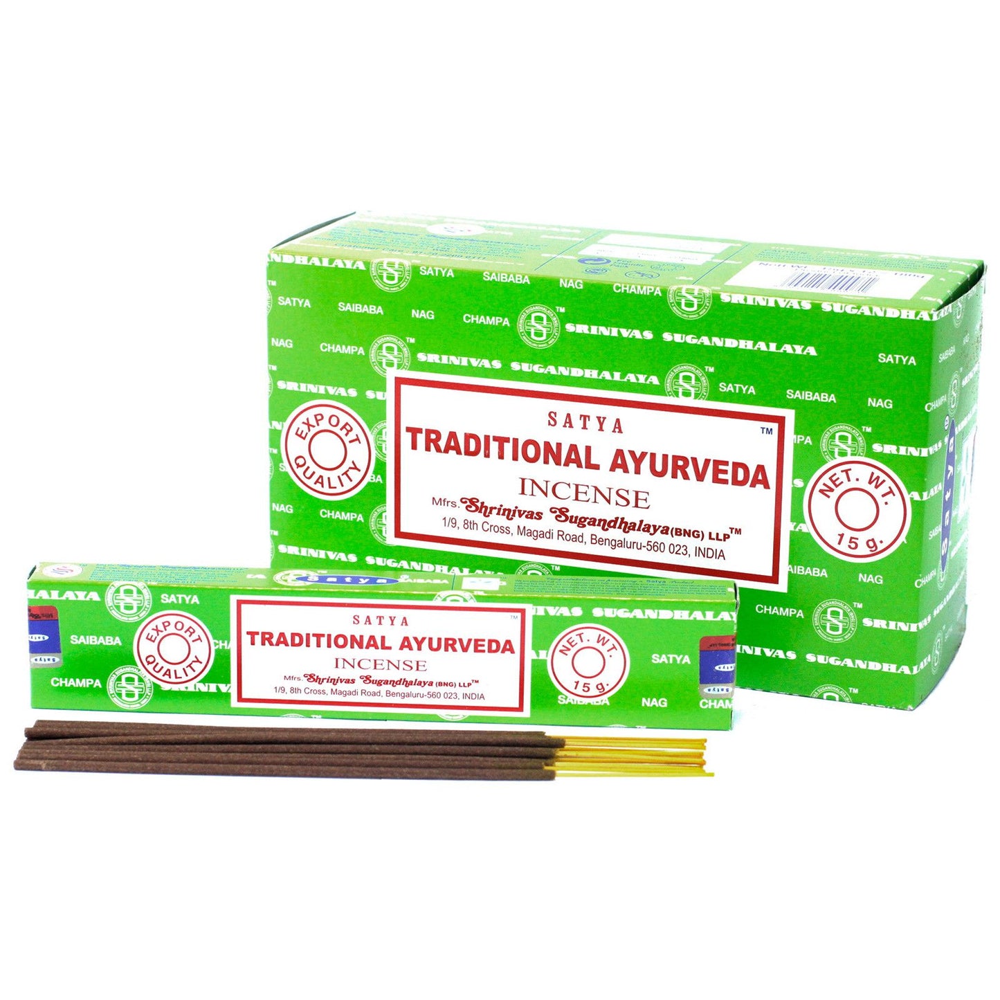 Varillas de Incienso Satya 15gm - Ayurveda Tradicional