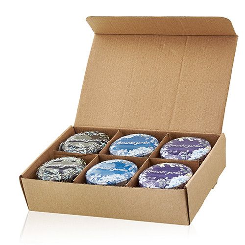 Vela artistica de Hojalata - Jardín Romántico - Té y Rosa