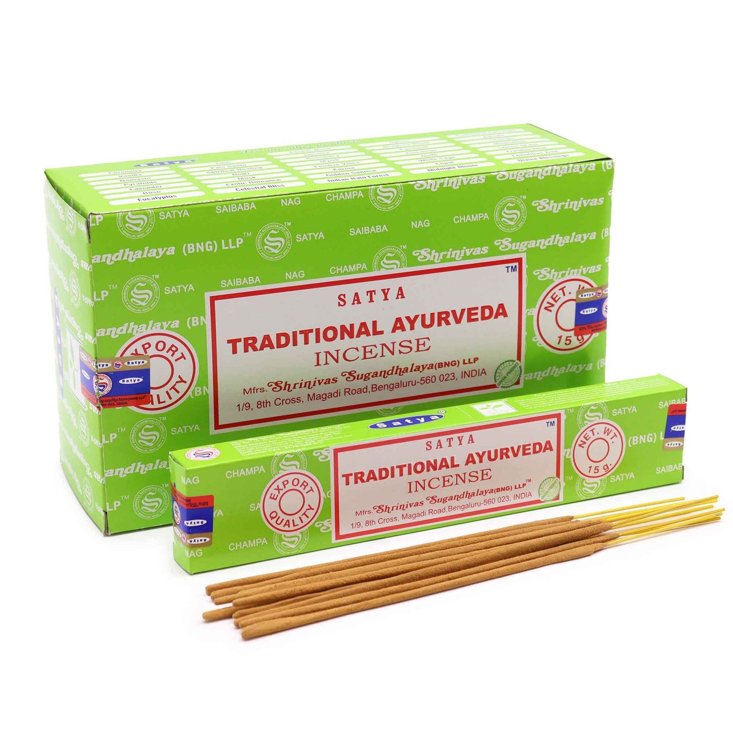 Varillas de Incienso Satya 15gm - Ayurveda Tradicional