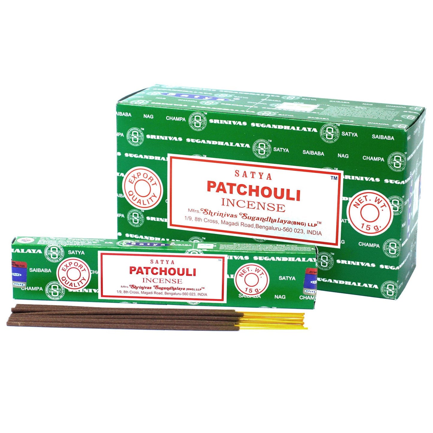 Varillas de Incienso Satya 15gm - Pachulí