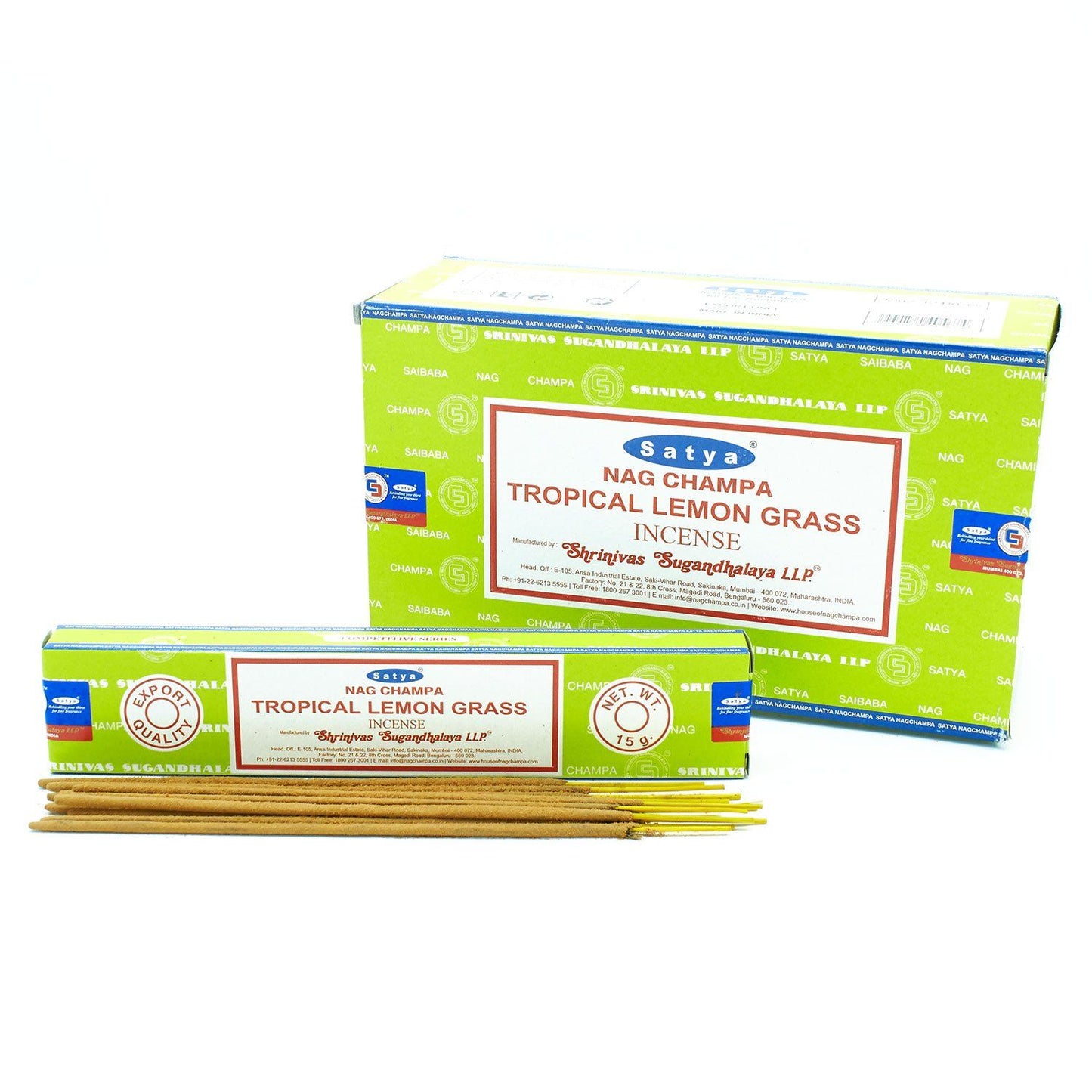 Varillas de Incienso Satya 15g - Limoncillo Tropical