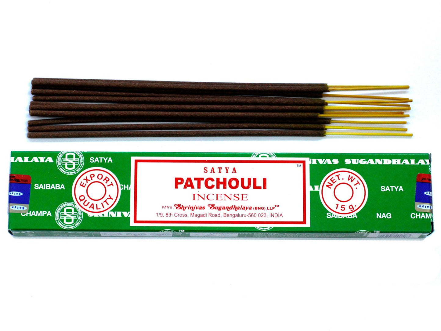 Varillas de Incienso Satya 15gm - Pachulí