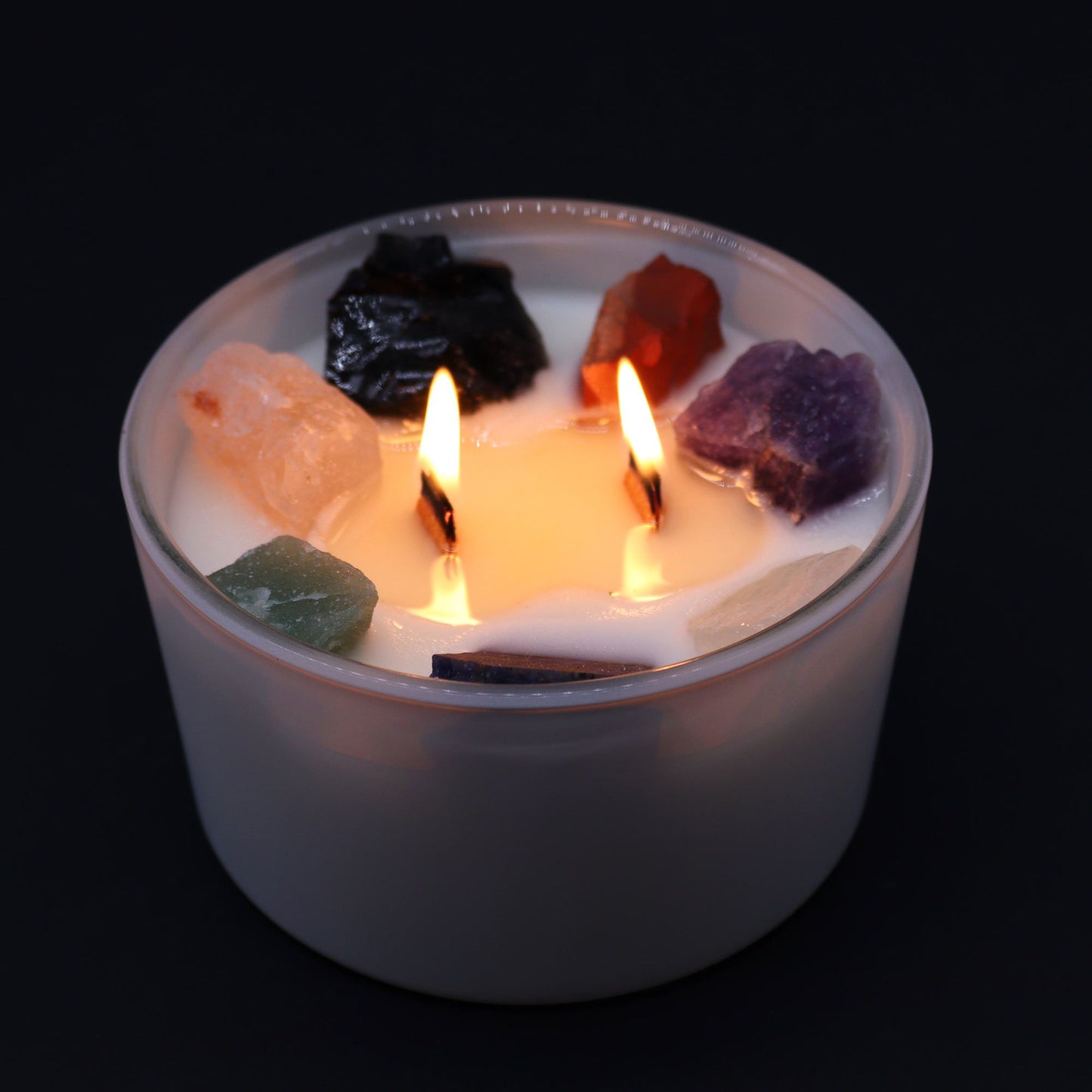 Velas de Cristal de Chakra  - Siete chakras