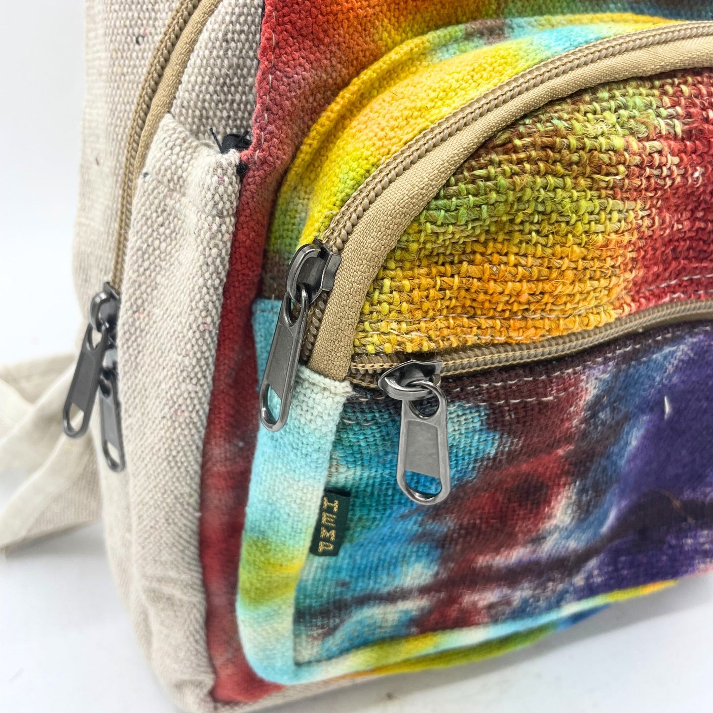 Bolso bandolera de cáñamo Tiedye