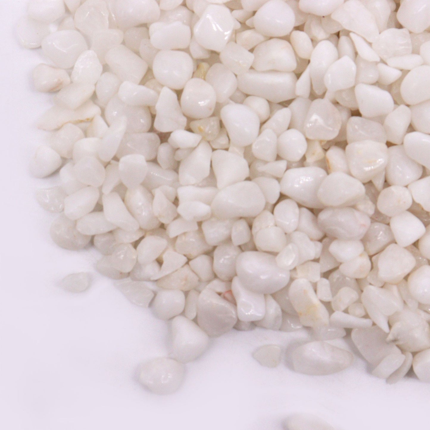 Chips de cuarzo blanco a granel - 1 kg