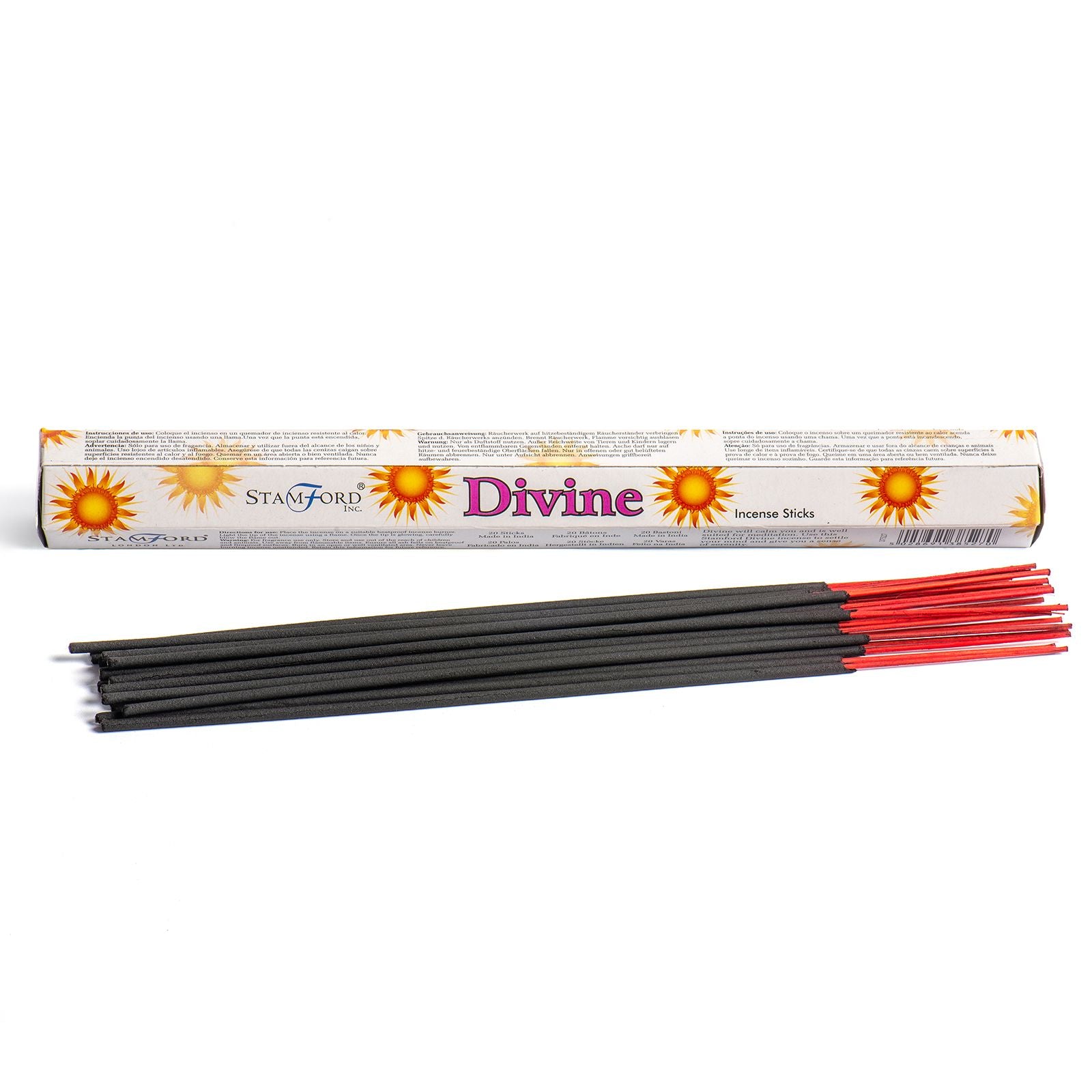 Pack of Stamford Divine Incense Sticks on a white background