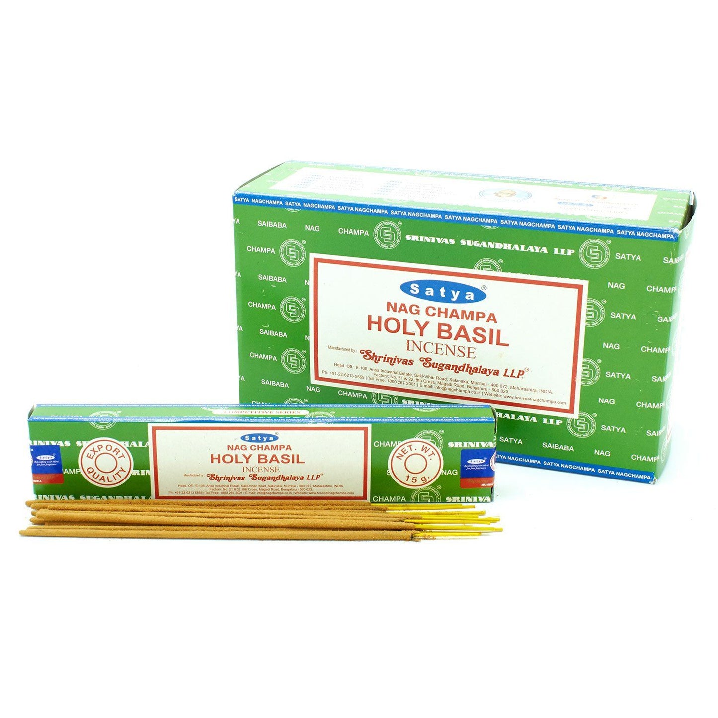 Varillas de Incienso Satya 15g - Albahaca Sagrada