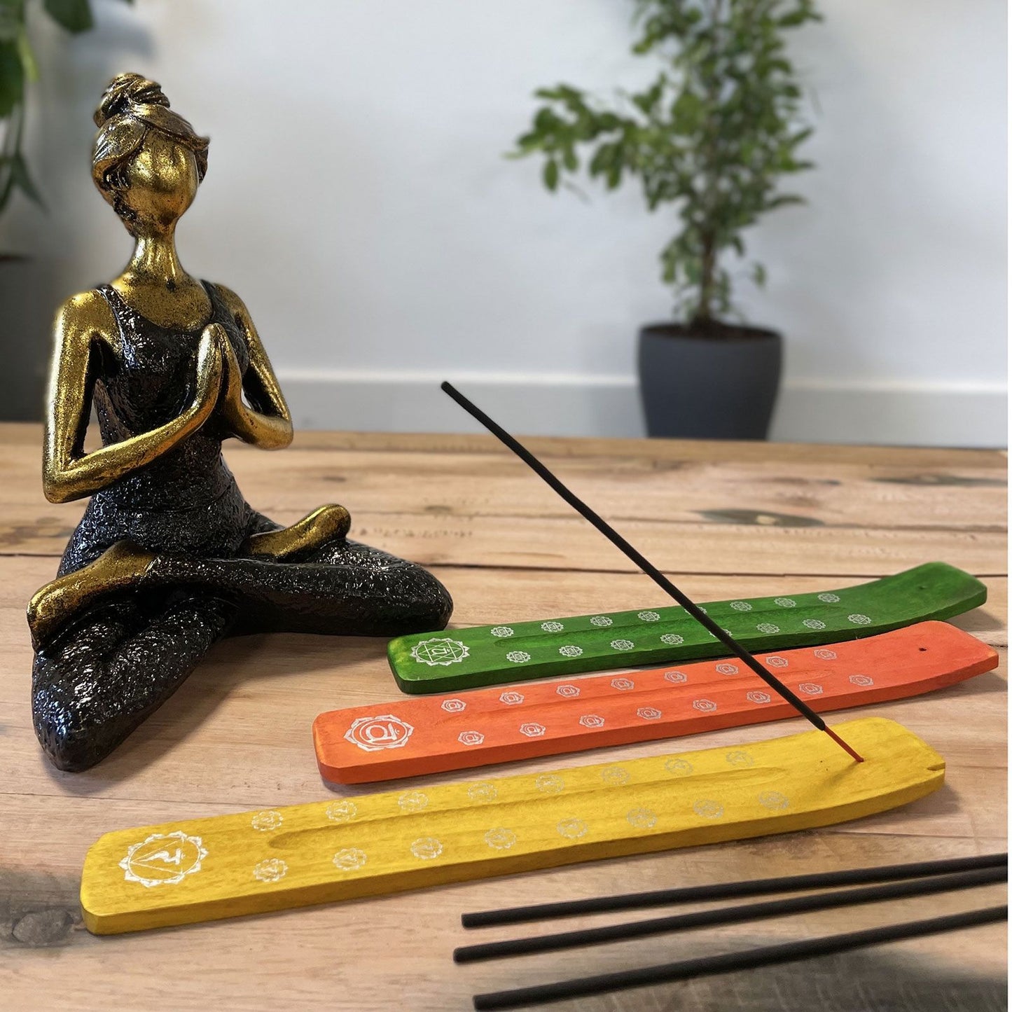 Quemador de incienso - Chakras ( Colores Variados)