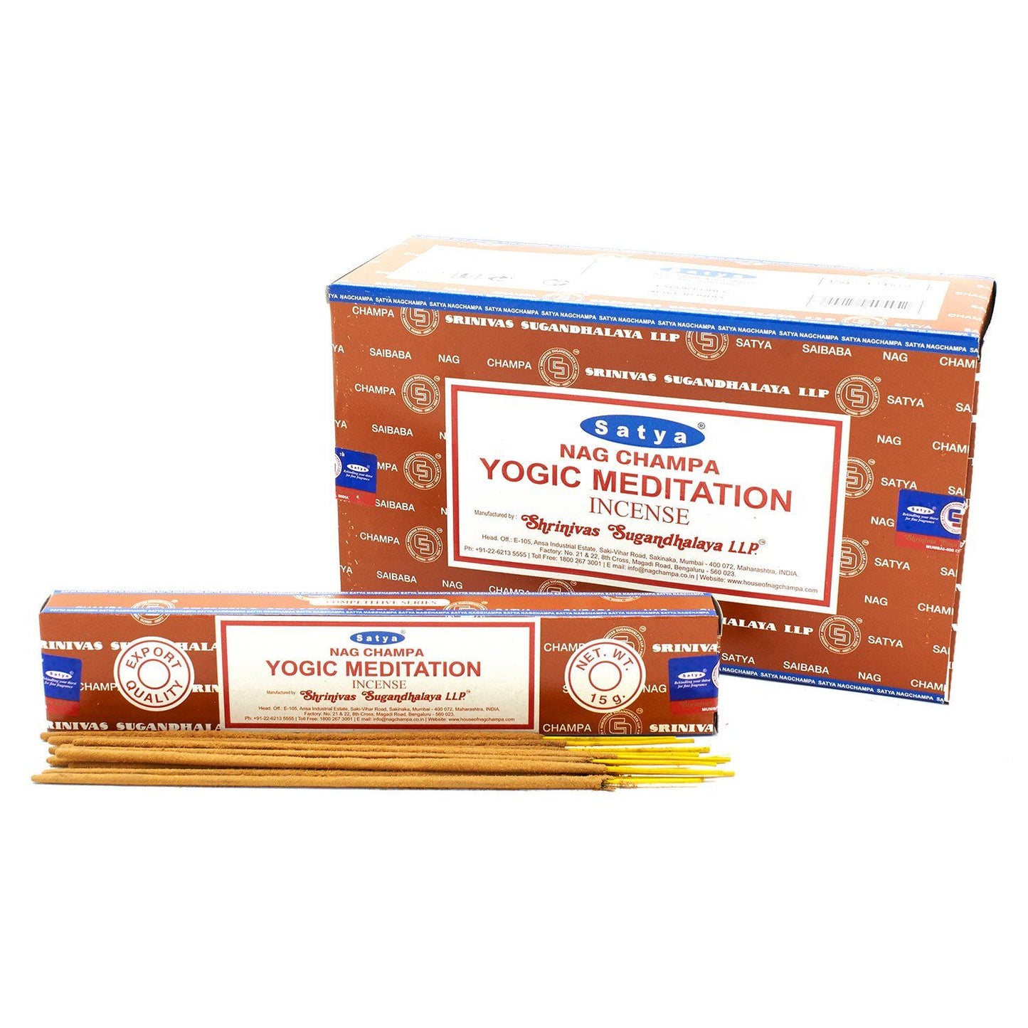 Varillas de Incienso Satya 15g - Meditación Yóguica