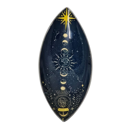 Porta Inciensos esmaltado - Aluminio - Fases lunares del Zodíaco