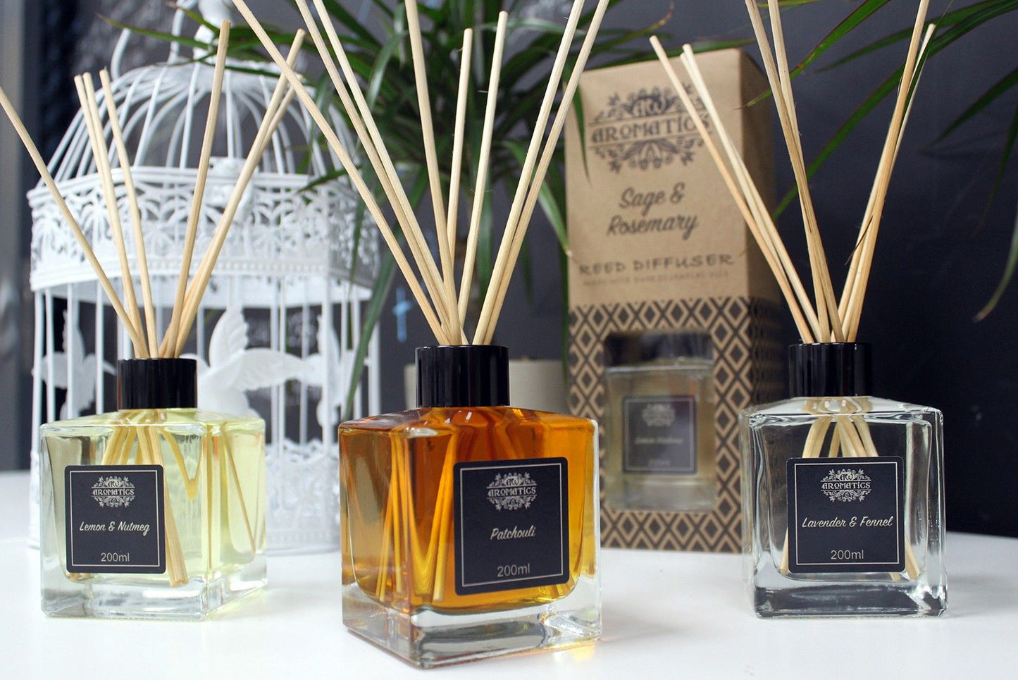 Difusor de Varillas con Aceites Esenciales - Petitgrain y Palo de rosa