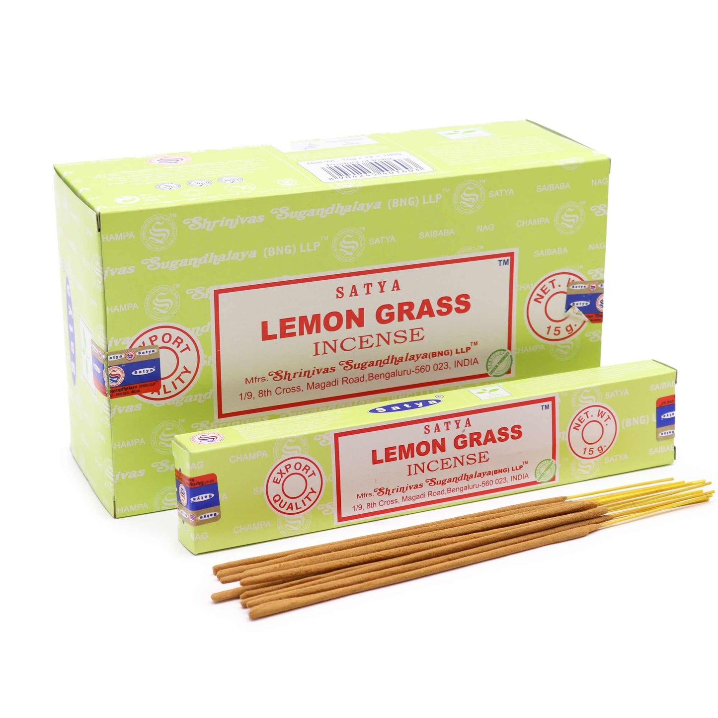 Varillas de Incienso Satya 15gm - La hierba de limón